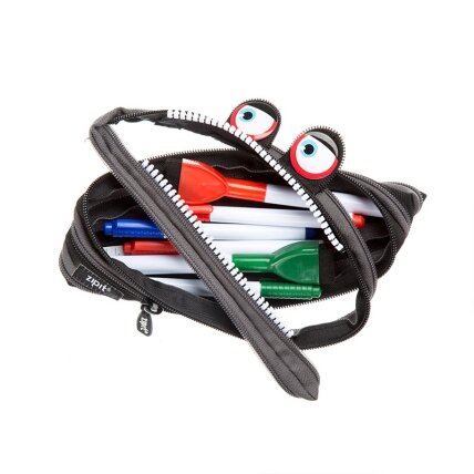 Penalas-pieštukinė ZIPIT Wildlings Pouch, ZTM-WD-BG, Juoda 4