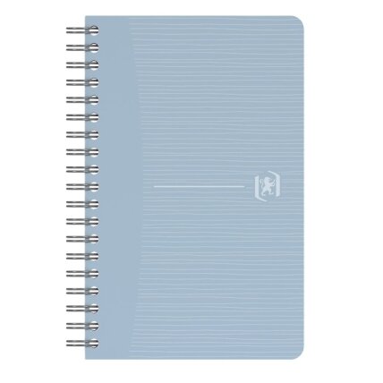 Perdirbtas sąsiuvinis su spirale OXFORD Rec’Up, 9x14 cm, 90 lapų, 90 gsm, langeliais