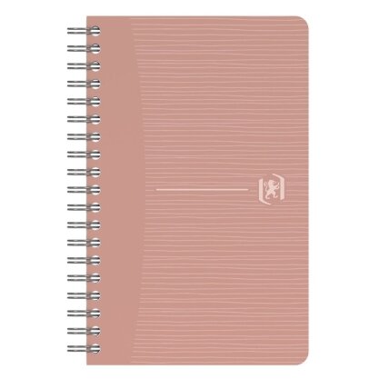 Perdirbtas sąsiuvinis su spirale OXFORD Rec’Up, 9x14 cm, 90 lapų, 90 gsm, langeliais 2