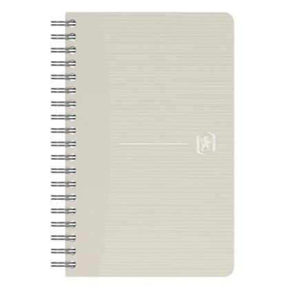 Perdirbtas sąsiuvinis su spirale OXFORD Rec’Up, 9x14 cm, 90 lapų, 90 gsm, langeliais 3