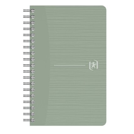 Perdirbtas sąsiuvinis su spirale OXFORD Rec’Up, 9x14 cm, 90 lapų, 90 gsm, langeliais 5