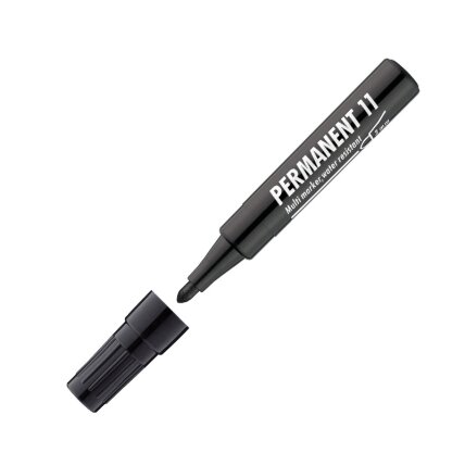 Permanentinis žymeklis ICO 11, 3 mm, JUODA Permanentinis žymeklis ICO 11, 3 mm, JUODA