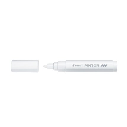 Permanentinis žymeklis PILOT PINTOR 1.4 mm, apvali galvutė, balta sp. Permanentinis žymeklis PILOT PINTOR 1.4 mm, apvali galvutė, balta sp.
