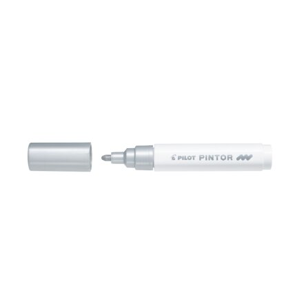 Permanentinis žymeklis PILOT PINTOR 1.4 mm, apvali galvutė, sidabrinė sp. Permanentinis žymeklis PILOT PINTOR 1.4 mm, apvali galvutė, sidabrinė sp.