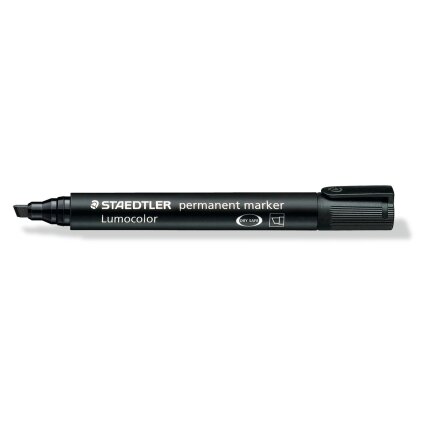 Permanentinis žymeklis STAEDTLER LUMOCOLOR 350, JUODA 1 Permanentinis žymeklis STAEDTLER LUMOCOLOR 350, JUODA 1