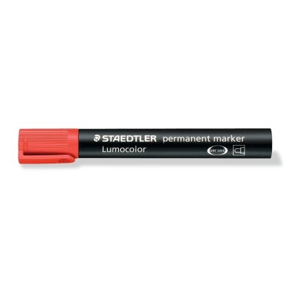 Permanentinis žymeklis STAEDTLER LUMOCOLOR 352, RAUDONA Permanentinis žymeklis STAEDTLER LUMOCOLOR 352, RAUDONA