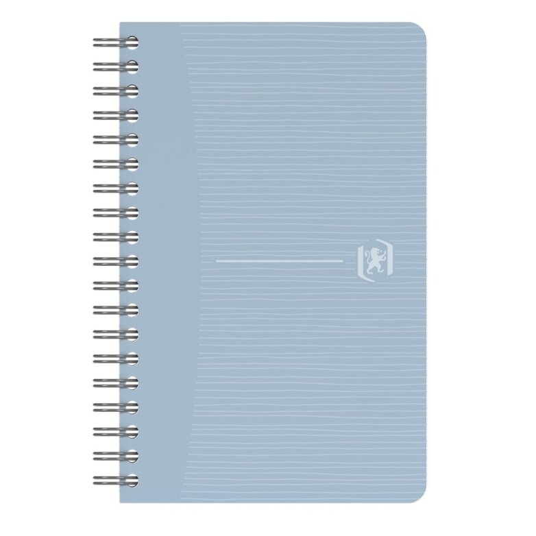 Perdirbtas sąsiuvinis su spirale OXFORD Rec’Up, 9x14 cm, 90 lapų, 90 gsm, langeliais