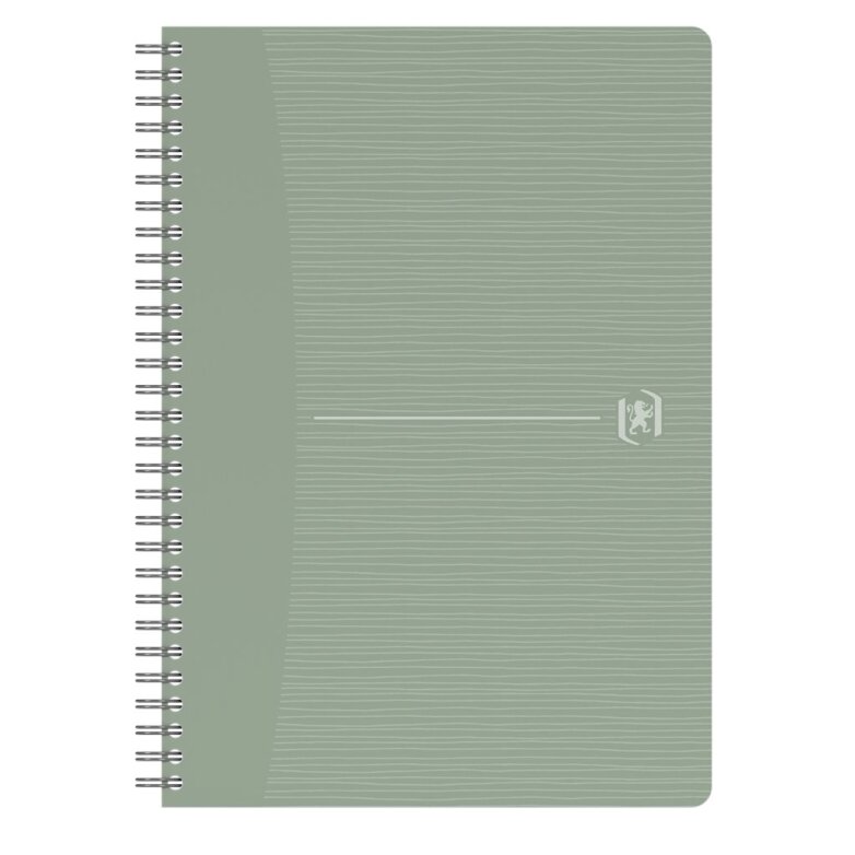 Perdirbtas sąsiuvinis su spirale OXFORD Rec’Up, A5, 90 lapų, 90 gsm, linijomis 3