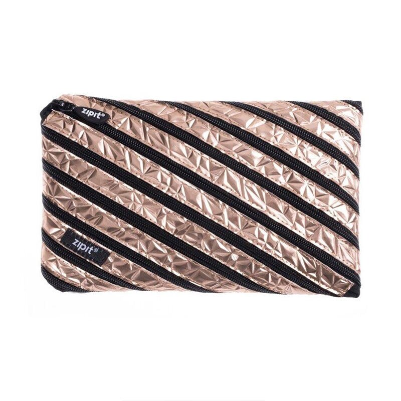 Penalas-pieštukinė ZIPIT Metallic Jumbo Pouch, ZTJ-MT-1, Bronzinė Penalas-pieštukinė ZIPIT Metallic Jumbo Pouch, ZTJ-MT-1, Bronzinė