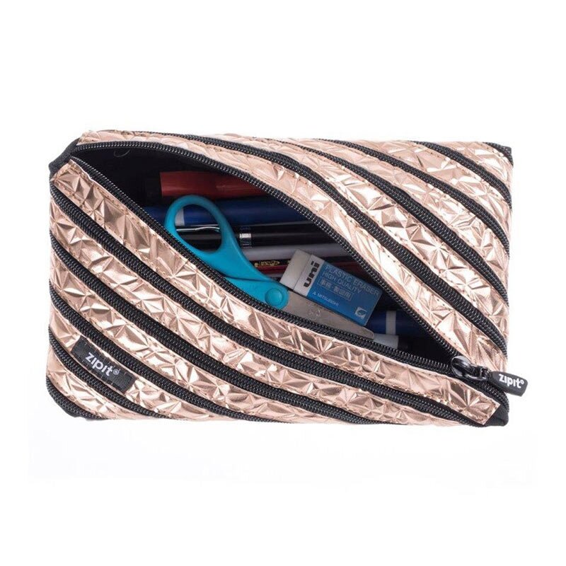 Penalas-pieštukinė ZIPIT Metallic Jumbo Pouch, ZTJ-MT-1, Bronzinė 1 Penalas-pieštukinė ZIPIT Metallic Jumbo Pouch, ZTJ-MT-1, Bronzinė 1