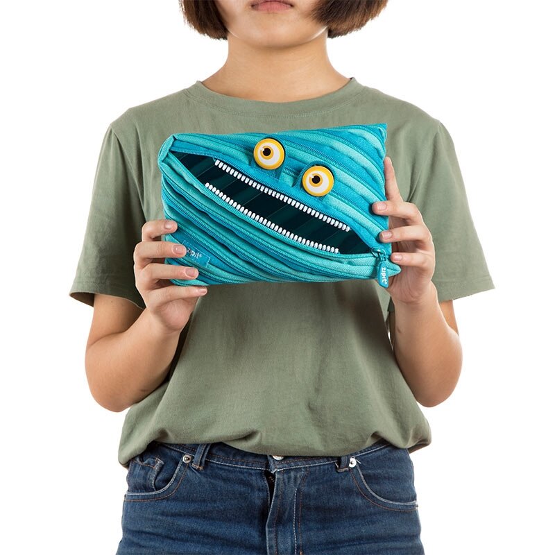 Penalas-pieštukinė ZIPIT Wildlings Jumbo Pouch, ZTMJ-WD-CRE, mėlynos sp. 2