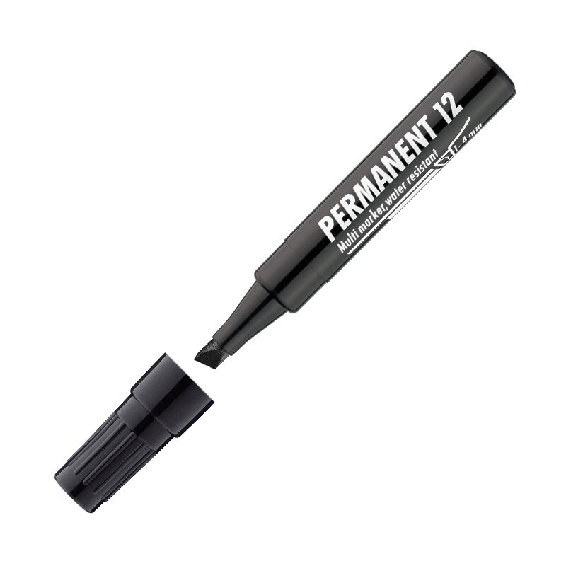Permanentinis žymeklis ICO 12, 1-4 mm, juoda Permanentinis žymeklis ICO 12, 1-4 mm, juoda