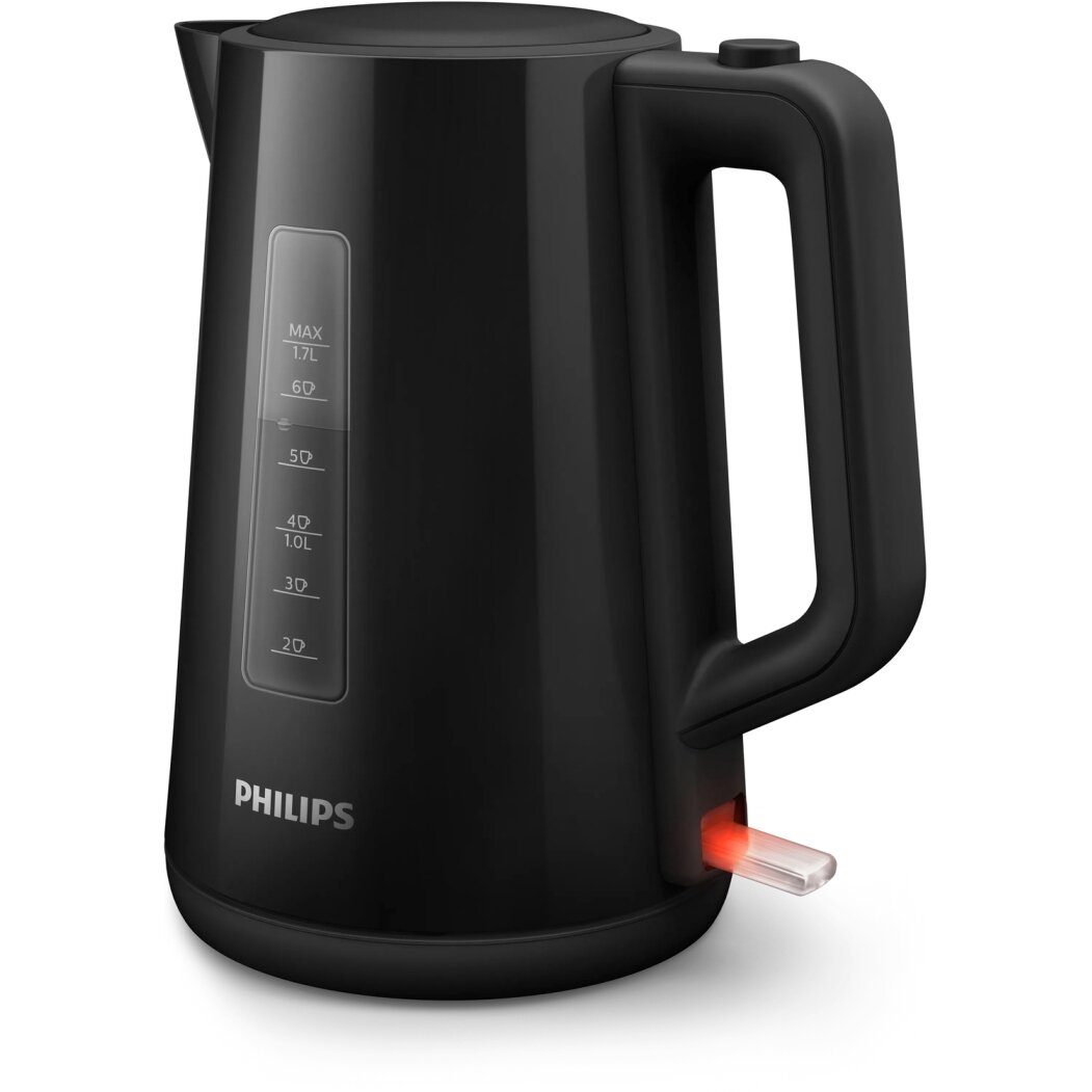 Philips Kettle HD9318/20 2200W 1.7l Orbit plastic kettle, spring lid, pilot light, black 1 Philips Kettle HD9318/20 2200W 1.7l Orbit plastic kettle, spring lid, pilot light, black 1