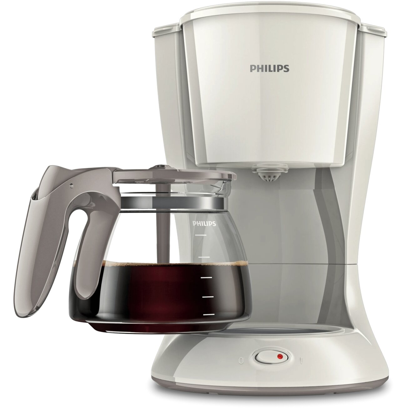 Philips Daily Collection Coffee maker HD7461/00 With glass jug White 1