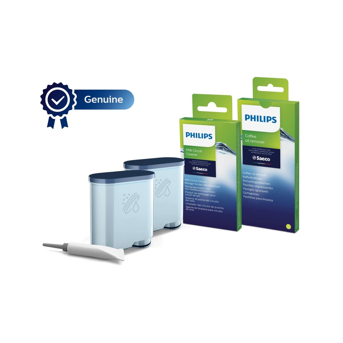 Philips Maintenance kit CA6707/10 Same as CA6707/00 Total protection kit 2x AquaClean Filters & Grease 6x Milk Philips Maintenance kit CA6707/10 Same as CA6707/00 Total protection kit 2x AquaClean Filters & Grease 6x Milk