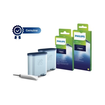Philips Maintenance kit CA6707/10 Same as CA6707/00 Total protection kit 2x AquaClean Filters & Grease 6x Milk Philips Maintenance kit CA6707/10 Same as CA6707/00 Total protection kit 2x AquaClean Filters & Grease 6x Milk