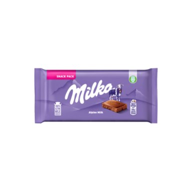 Pieninis šokoladas MILKA Alpių pieno, 45g Pieninis šokoladas MILKA Alpių pieno, 45g