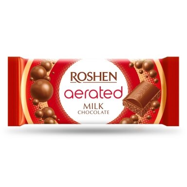Pieniškas šokoladas ROSHEN, korėtas, 80 g