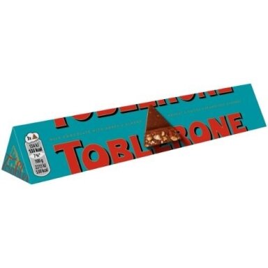Pieniškas šokoladas TOBLERONE su migdolais, 100g