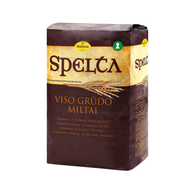 Pilno grūdo kvietiniai miltai SPELTA, 1kg