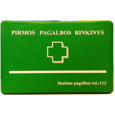 Pirmosios pagalbos rinkinys (atnaujinta sudėtis), 1 vnt Pirmosios pagalbos rinkinys (atnaujinta sudėtis), 1 vnt