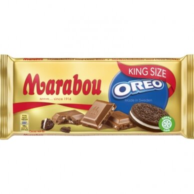 Pieninis šokoladas MARABOU, su Oreo, 220 g