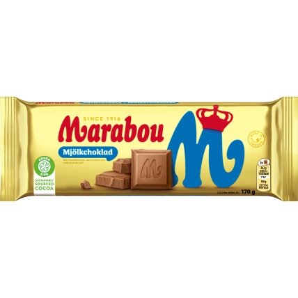 Pieninis šokoladas MARABOU, 170 g Pieninis šokoladas MARABOU, 170 g