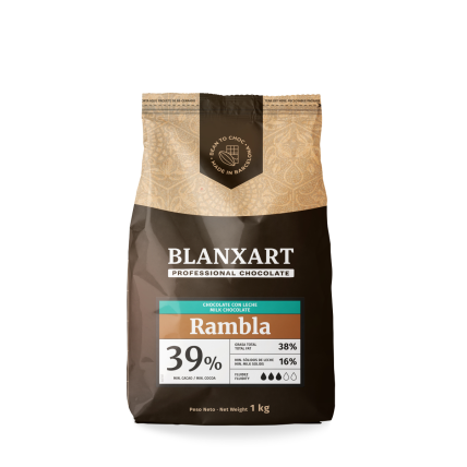Pieniškas šokoladas BLANXART, Rambla, 1 kg Pieniškas šokoladas BLANXART, Rambla, 1 kg