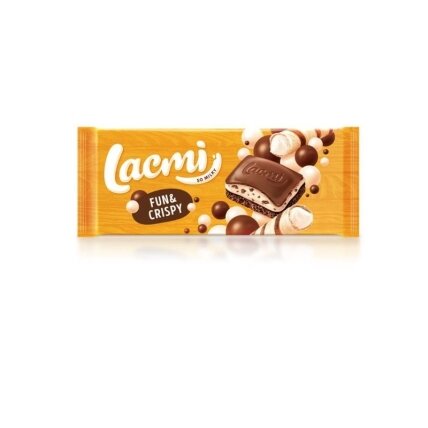 Pieniškas šokoladas ROSHEN, Lacmi, Bubble crisp, 80 g Pieniškas šokoladas ROSHEN, Lacmi, Bubble crisp, 80 g