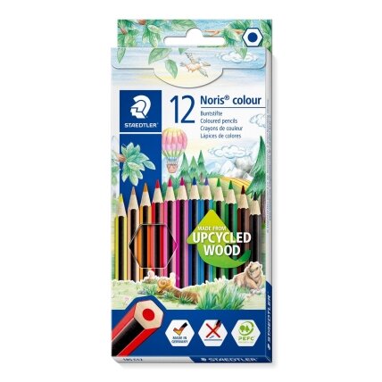 Pieštukai spalvoti STAEDTLER Noris, 12 spalvų Pieštukai spalvoti STAEDTLER Noris, 12 spalvų