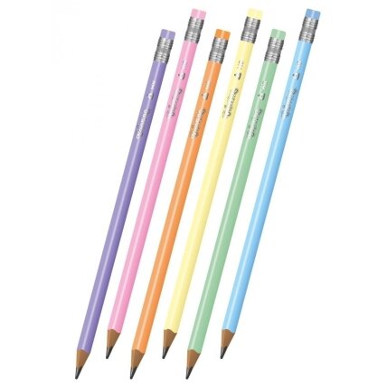 Pieštukas su trintuku COLORINO Pastel, su pastelinių spalvų korpusu 1