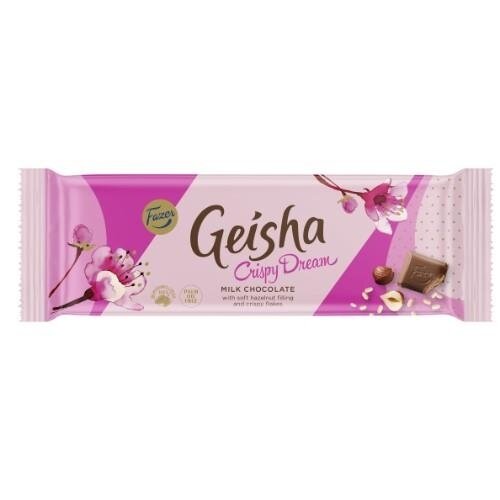 Pieninis šokoladas GEISHA crispy dream, 100g
