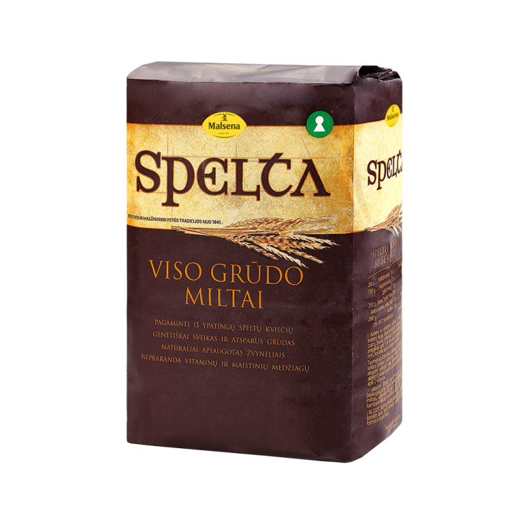 Pilno grūdo kvietiniai miltai SPELTA, 1kg