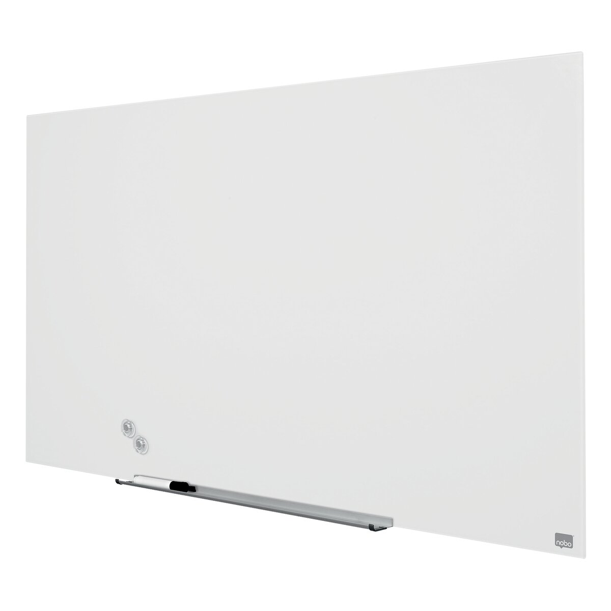 Plačiaekranė stiklinė magnetinė lenta NOBO DIAMOND 57", balta sp. 2