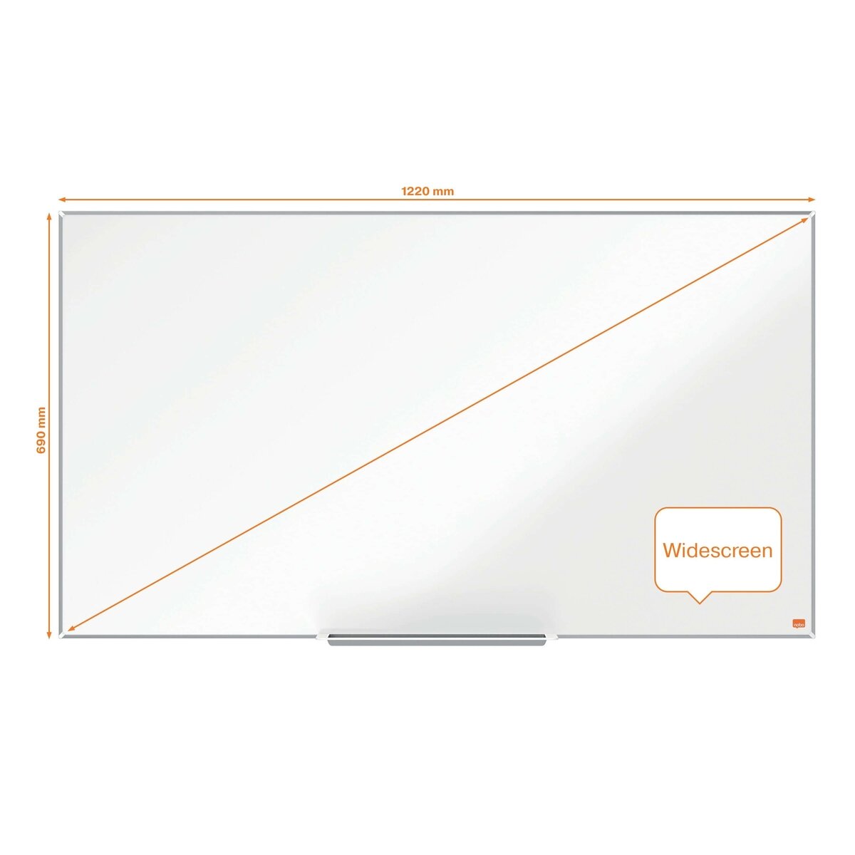 Plieninė baltoji magnetinė lenta Nobo Impression Pro, plačiaekranė 55", 122x69 cm 3 Plieninė baltoji magnetinė lenta Nobo Impression Pro, plačiaekranė 55", 122x69 cm 3