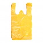 Plastikiniai maišeliai HDPE 25 x 12 x 45 cm, 12 mic, geltona sp., 100 vnt./pak.