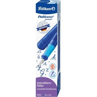 Plunksnakotis PELIKAN, mėlynos spalvos, kairiarankiams