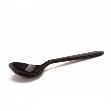 Daugkartinio naudojimo plastikiniai šaukšteliai SUPERIOR, PS, juodi, 12,5 cm, 50 vnt Daugkartinio naudojimo plastikiniai šaukšteliai SUPERIOR, PS, juodi, 12,5 cm, 50 vnt