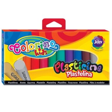 Plastilinas COLORINO, 12 spalvų Plastilinas COLORINO, 12 spalvų