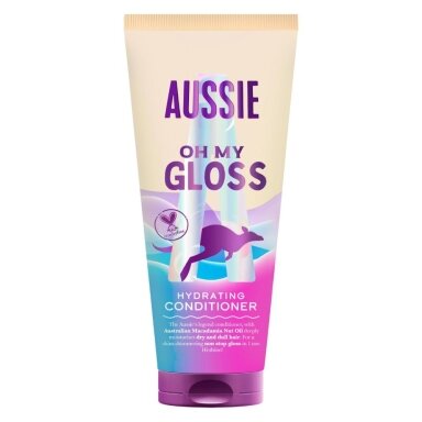 Plaukų kondicionierius AUSSIE Oh My Gloss, 200 ml Plaukų kondicionierius AUSSIE Oh My Gloss, 200 ml