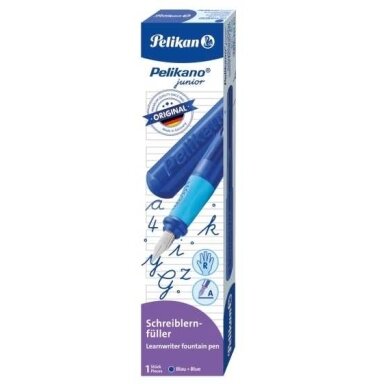 Plunksnakotis PELIKAN, mėlynos spalvos, dešiniarankiams
