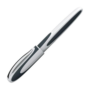 Plunksnakotis SCHNEIDER RAY , 0,7mm, baltos/tamsiai pilkos sp. korpusas, mėlynas rašalas Plunksnakotis SCHNEIDER RAY , 0,7mm, baltos/tamsiai pilkos sp. korpusas, mėlynas rašalas