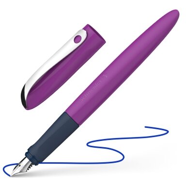Plunksnakotis SCHNEIDER Wavy A, violetinis korp. Plunksnakotis SCHNEIDER Wavy A, violetinis korp.