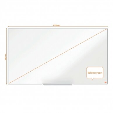 Plieninė baltoji magnetinė lenta Nobo Impression Pro, plačiaekranė 55", 122x69 cm 3