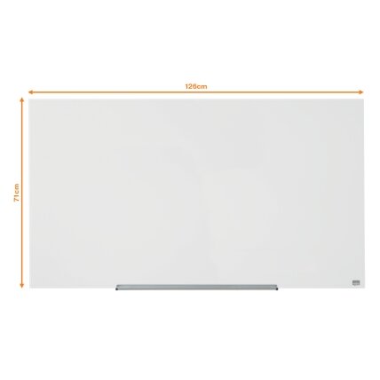 Plačiaekranė stiklinė magnetinė lenta NOBO DIAMOND 57", balta sp. 1 Plačiaekranė stiklinė magnetinė lenta NOBO DIAMOND 57", balta sp. 1