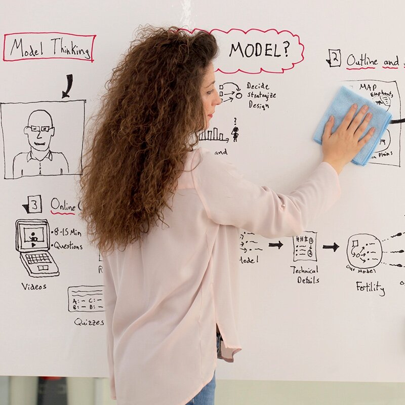 Plėvelė - priklijuojamas baltos lentos paviršius BI-OFFICE DRY ERASE SURFACE 60 x 90 cm, balta sp. 2