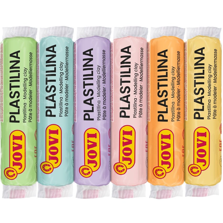 Plastilinas JOVI, 15 g, 6 pastelinės spalvos 1 Plastilinas JOVI, 15 g, 6 pastelinės spalvos 1