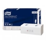 Popieriniai rankšluosčiai TORK PeakServe H5, Universal,1sl. baltos spalvos, 410 lapeliu, 100585