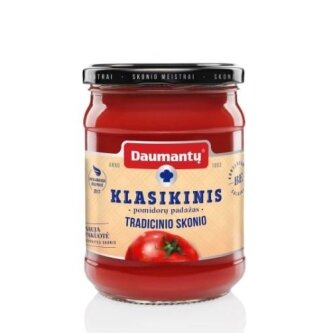 Pomidorų padažas DAUMANTŲ KLASIKINIS Tradicinio skonio  25% pastos