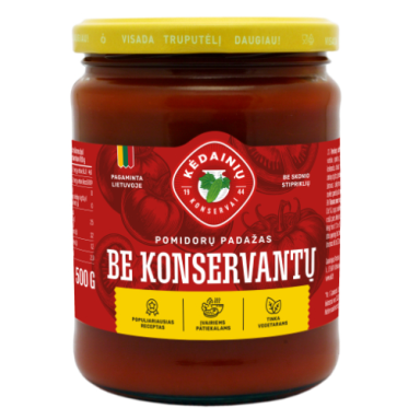 Pomidorų padažas KĖDAINIŲ be konservantų, 0.5/500g
